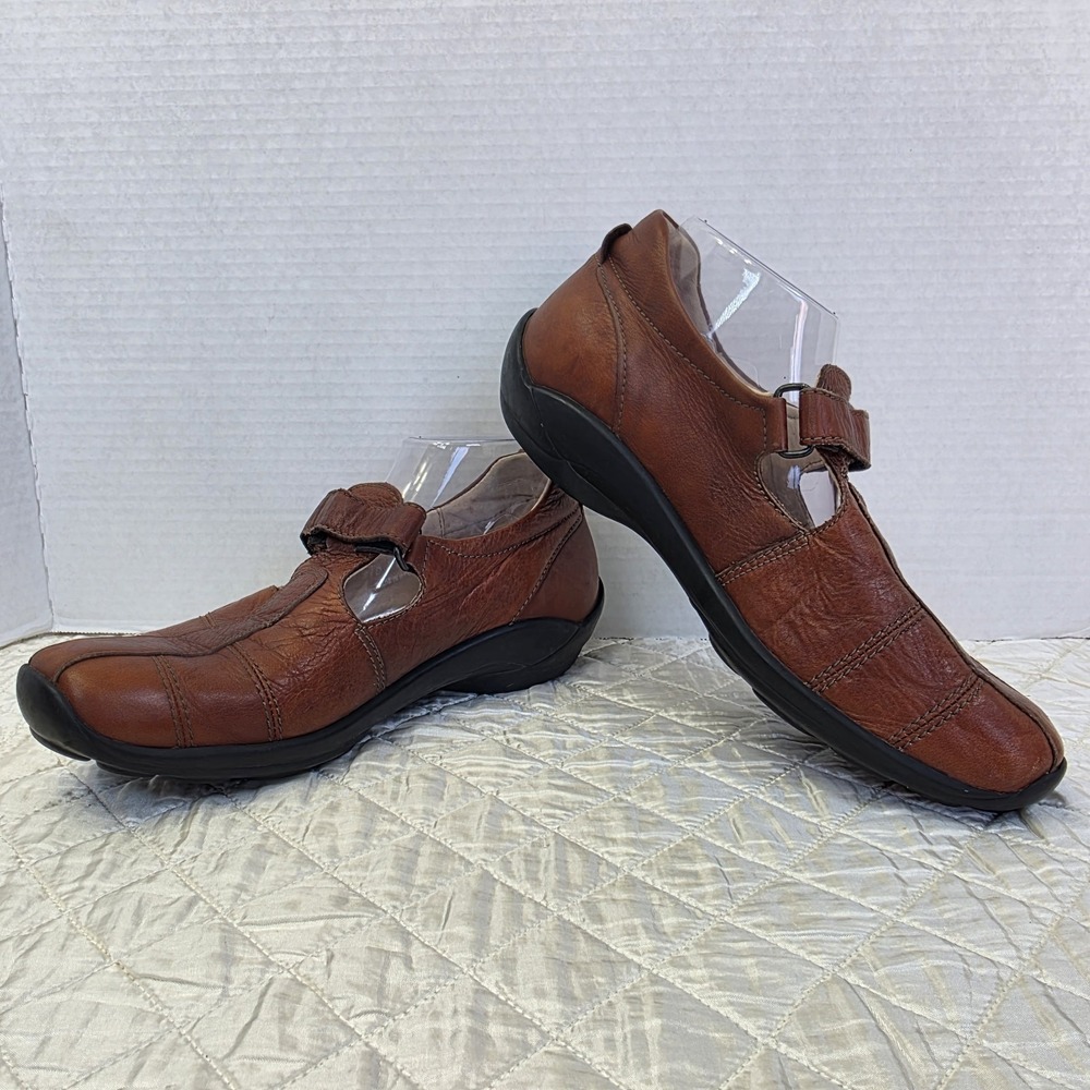WOLKY Womens 40 / 9.5 Florence T-Strap‎ Comfort Walking Shoes Mary Jane Black